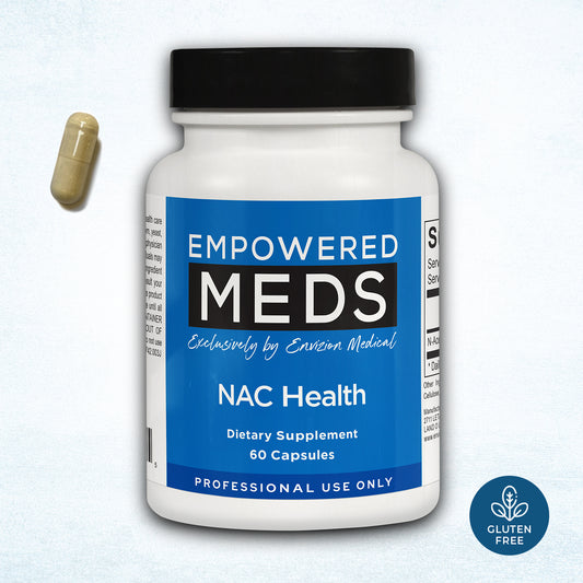 NAC Health supplement bottle by Envision Medical and Empowered Meds