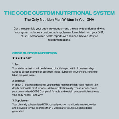 The Code Custom Nutritional System